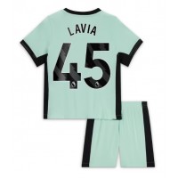 Dječji Nogometni Dres Chelsea Romeo Lavia #45 Rezervni 2023-24 Kratak Rukav (+ Kratke hlače)